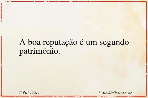 Frase de Públio Siro