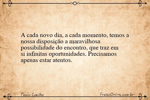Frase de Paulo Coelho