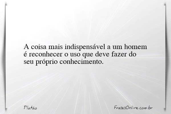 Frase de Platão