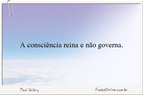 Frase de Paul Valéry
