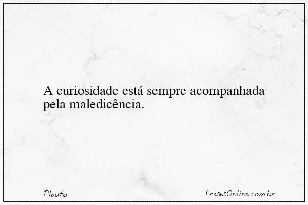 Frase de Plauto