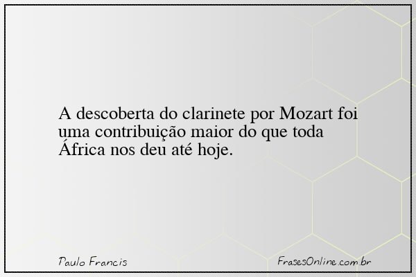 Frase de Paulo Francis