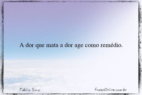 Frase de Públio Siro
