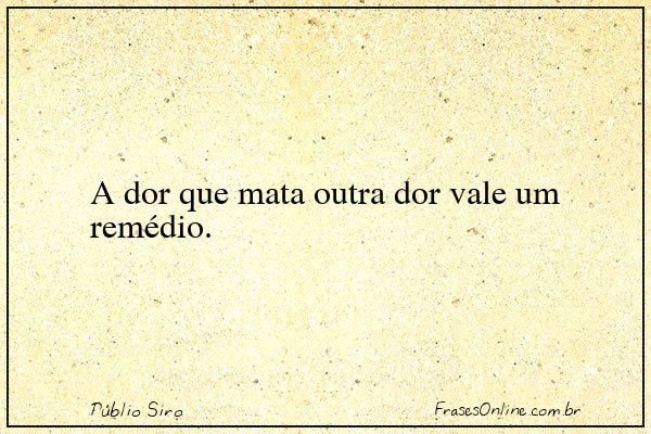 Frase de Públio Siro