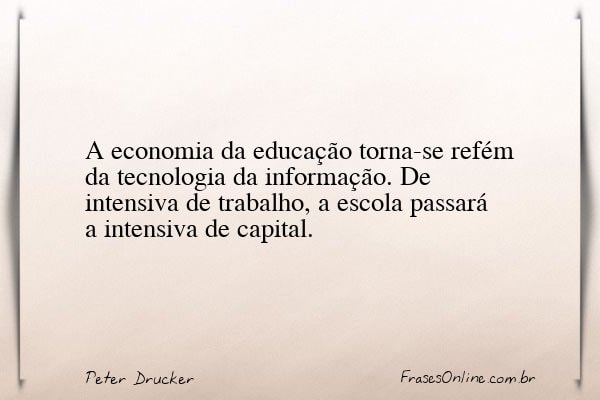 Frase de Peter Drucker