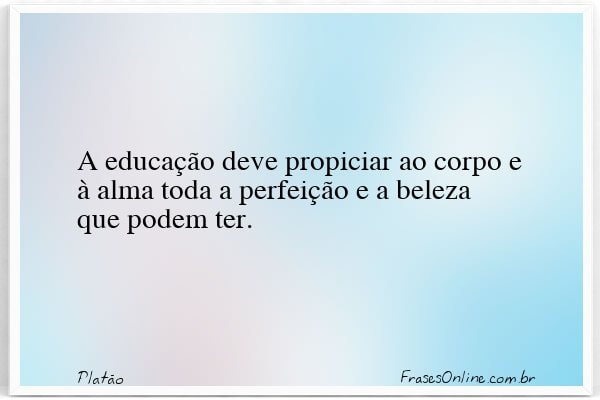 Frase de Platão
