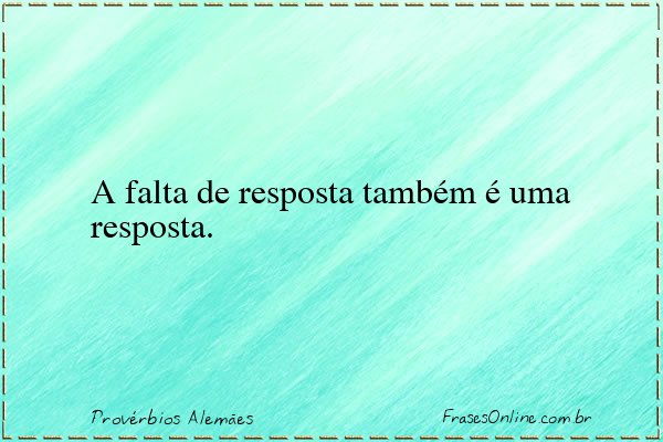 Frase de Provérbios Alemães