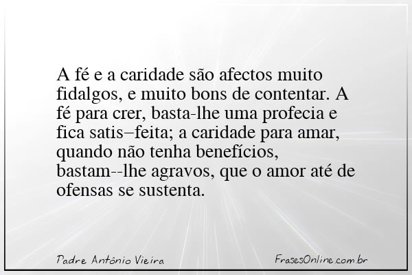 Frase de Padre Antônio Vieira