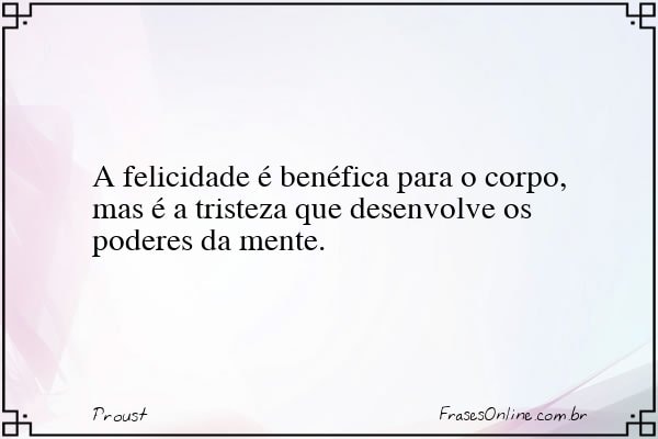 Frase de Proust
