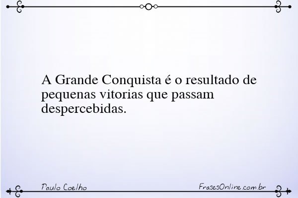 Frase de Paulo Coelho