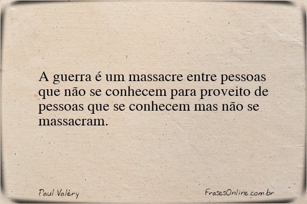 Frase de Paul Valéry
