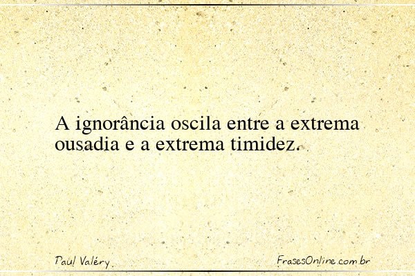 Frase de Paul Valéry