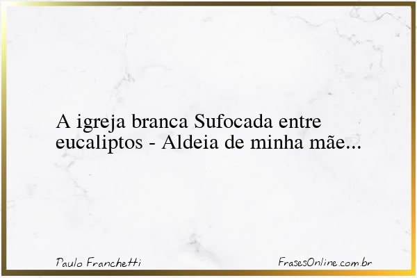 Frase de Paulo Franchetti
