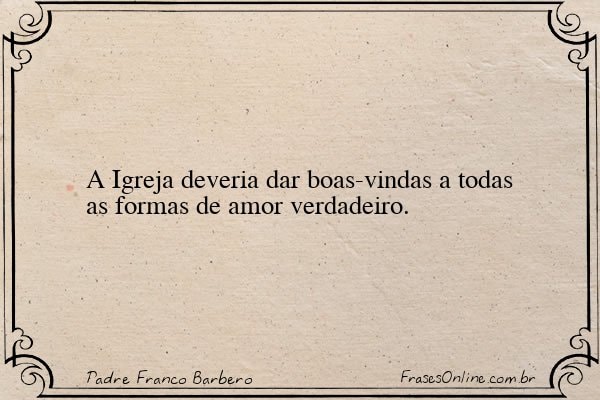 Frase de Padre Franco Barbero