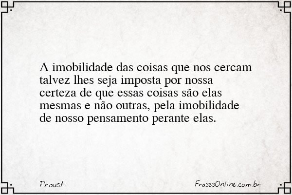 Frase de Proust