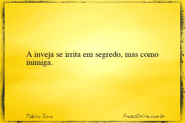 Frase de Públio Siro