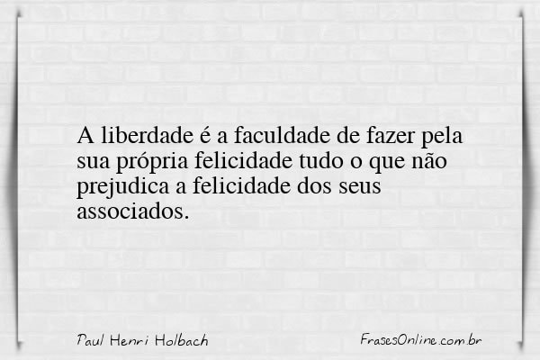 Frase de Paul Henri Holbach