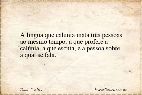 Frase de Paulo Coelho