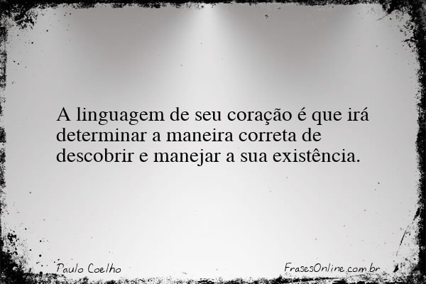 Frase de Paulo Coelho