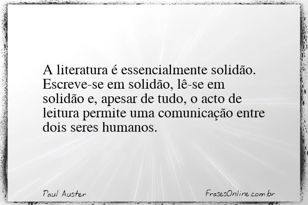 Frase de Paul Auster