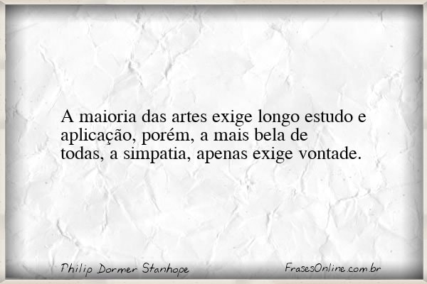 Frase de Philip Dormer Stanhope