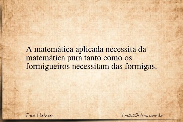 Frase de Paul Halmos