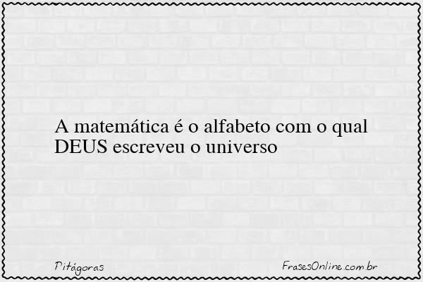 Frase de Pitágoras