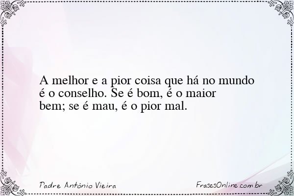 Frase de Padre Antônio Vieira