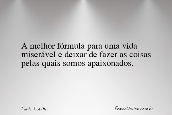 Frase de Paulo Coelho