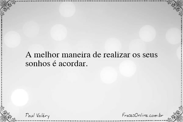 Frase de Paul Valéry