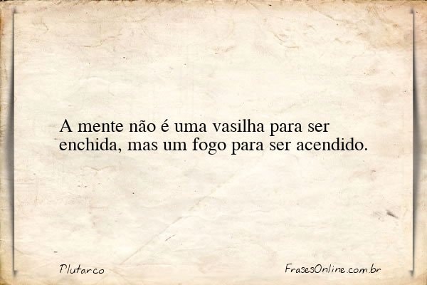 Frase de Plutarco