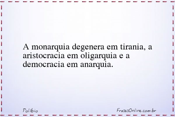 Frase de Políbio