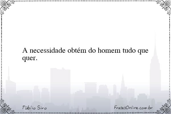 Frase de Públio Siro