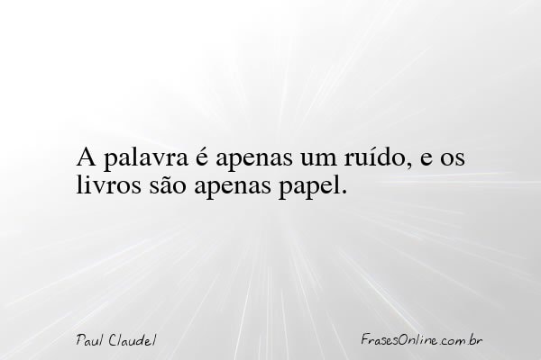 Frase de Paul Claudel