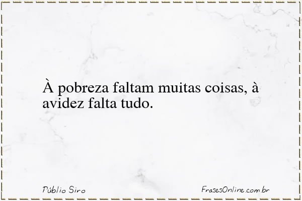 Frase de Públio Siro