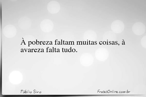 Frase de Públio Siro