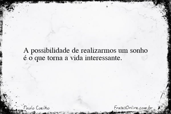 Frase de Paulo Coelho