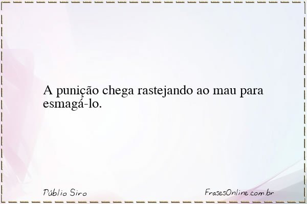 Frase de Públio Siro