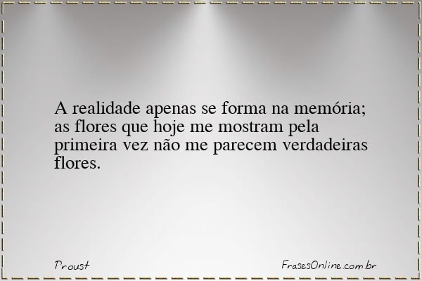 Frase de Proust