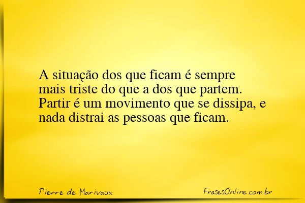 Frase de Pierre de Marivaux