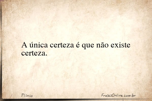 Frase de Plínio
