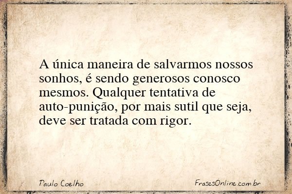 Frase de Paulo Coelho