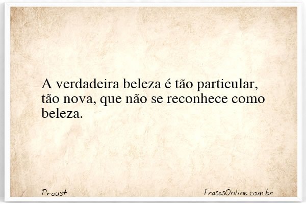 Frase de Proust