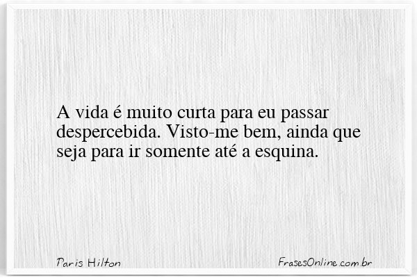 Frase de Paris Hilton