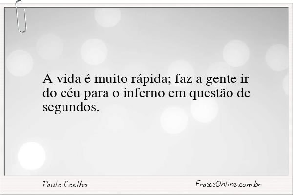 Frase de Paulo Coelho