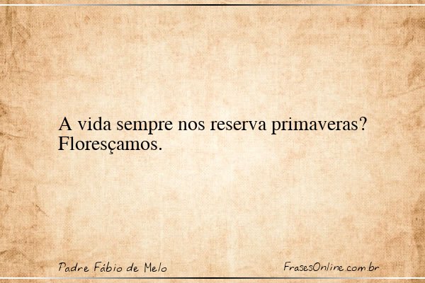 Frase de Padre Fábio de Melo