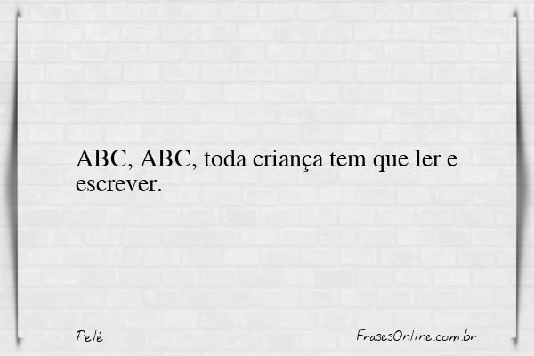 Frase de Pelé