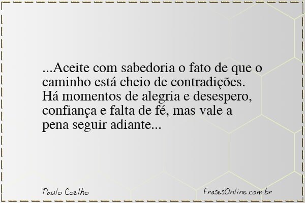 Frase de Paulo Coelho