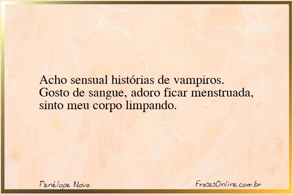 Frase de Penélope Nova
