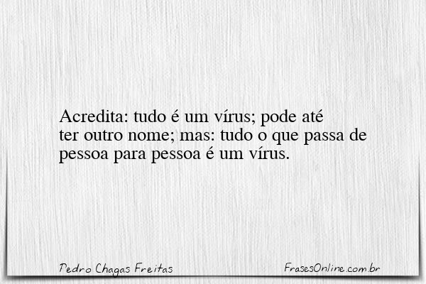 Frase de Pedro Chagas Freitas